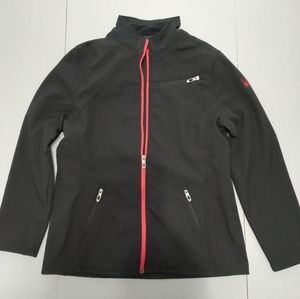 Women's Spyder Black Large Neoprene Syle Fleece Lined Full Zip Up Jacket